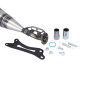 EXHAUST FOR 50cc MOTORBIKE- TECNIGAS E-BOX 2 FOR FANTIC 50 ENDURO XE, MOTARD XM 2021> EURO 5 - red silencer (LOW MOUNTING) 8435521104463