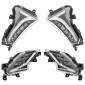 CLIGNOTANT ET FEUX AR MAXISCOOTER ADAPTABLE YAMAHA 530 TMAX 2017>2019 TRANSPARENT AV/AR DROIT ET GAUCHE A LEDS (HOMOLOGUE CE) -P2R- 3700948285350