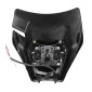 PLAQUE PHARE/TETE DE FOURCHE MOTO TYPE KTM 2.0 NOIR (HOMOLOGUE CE) (LED) 3700948285435
