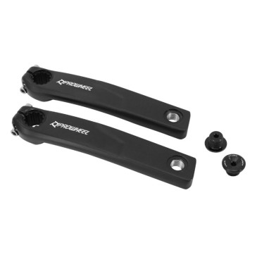 MANIVELLE DROITE + GAUCHE VAE / E-BIKE LONGUEUR 165mm ALU NOIR POUR MOTEUR BAFANG M500, M600 (PAIRE)