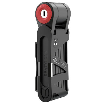 ANTIVOL VELO PLIABLE/PLIANT A CLE SEATYLOCK CLIPSTER 75cm NOIR/ROUGE TYPE COUTEAU - HOMOLOGUE FUB 1 ETOILE 5060967810031