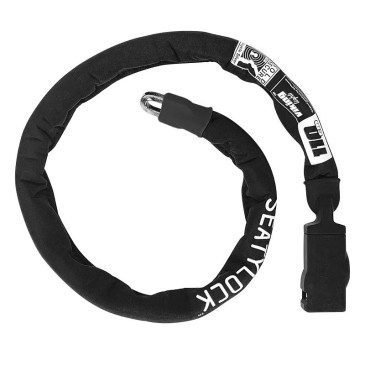 ANTIVOL VELO CHAINE A CLE SEATYLOCK SILVER MAILLONS 7mm 110cm (VENDU A L'UNITE) HOMOLOGUE SOLD SECURE SILVER 0793897520453