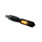 CLIGNOTANT SEQUENTIEL MOTO TAAC FR04 7 LEDS FUME/NOIR (M8 / LONG 74mm / H 15mm) (PAIRE) QUALITE PREMIUM -HOMOLOGUE ECE- 8026492167368