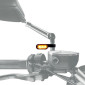 CLIGNOTANT MOTO TAAC FR08 LEDS FUME/NOIR FIXATION RETROVISEUR (DIAM 8mm / LONG 46mm / H 13mm) (PAIRE) QUALITE PREMIUM -HOMOLOGUE ECE- 8026492167405