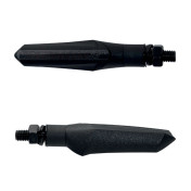 CLIGNOTANT SEQUENTIEL MOTO TAAC FR09 9 LEDS FUME/NOIR (M8 / LONG 85mm / H 20mm) (PAIRE) QUALITE PREMIUM -HOMOLOGUE ECE- 8026492167412