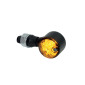 CLIGNOTANT MOTO TAAC FR15 7 LEDS FUME/NOIR ALU (M10 / LONG 42mm / H 27mm) (PAIRE) QUALITE PREMIUM -HOMOLOGUE ECE- 8026492167474