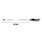 CLIGNOTANT MOTO TAAC FR20 16 LEDS TRANSPARENT/NOIR (M8 / LONG 66mm / H 20mm) (PAIRE) QUALITE PREMIUM -HOMOLOGUE ECE- 8026492167528