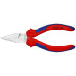 PINCE UNIVERSELLE PRO KNIPEX DEMI RONDE 145mm CHROME AVEC POIGNEE ERGONOMIQUE (08 25 145) -MADE IN GERMANY- 4003773078975