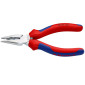 PINCE UNIVERSELLE PRO KNIPEX DEMI RONDE 145mm CHROME AVEC POIGNEE ERGONOMIQUE (08 25 145) -MADE IN GERMANY- 4003773078975