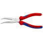 PINCE A BEC FIN COUDEE PRO KNIPEX DEMI RONDE 200mm CHROME AVEC POIGNEE ERGONOMIQUE (26 25 200) -MADE IN GERMANY- 4003773035039