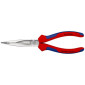 PINCE A BEC FIN COUDEE PRO KNIPEX DEMI RONDE 200mm CHROME AVEC POIGNEE ERGONOMIQUE (26 25 200) -MADE IN GERMANY- 4003773035039