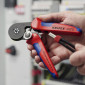 PINCE A SERTIR PRO KNIPEX AUTO-AJUSTABLE POUR EMBOUT DE CABLE 180mm AVEC POIGNEE ERGONOMIQUE (97 53 14) -MADE IN GERMANY- 4003773041474