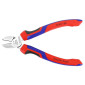 PINCE COUPANTE PRO KNIPEX ROBUSTE 160mm CHROME POUR EPAISSEUR DE MATERIAU DE 2 A 4mm AVEC POIGNEE ERGONOMIQUE (70 05 160) -MADE IN GERMANY- 4003773039600