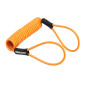 ANTIVOL U / BLOQUE DISQUE ARMLOCK CK5 NOIR/ORANGE MINI 52x65mm DIAM 16mm AVEC CORDON DE RAPPEL ORANGE (CLASSE SRA) (3 CLES) 3700948258750
