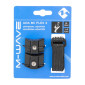 SUPPORT FIXATION PORTE BIDON/MINI POMPE NOIR SUR VELCRO POUR VELO MUSCULAIRE ET VAE 3700948215876
