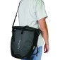 SACOCHE ARRIERE VELO LATERALE HAPO.G WATERPROOF PVC 20L NOIR (VENDU A L'UNITE) - FIXATION CROCHETS SUR PORTE BAGAGE 3104889922457