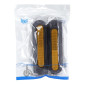 CACHE VIS DE ROUE ARRIERE POUR TROTTINETTE XIAOMI MI 4 PRO NOIR (CATADIOPTRE ORANGE) (VENDU PAR 2) -P2R- 3700948296844