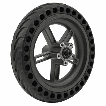 ROUE TROTTINETTE ARRIERE XIAOMI M365, 1S, ESSENTIAL (AVEC PNEU PLEIN ALVEOLE 8.5 x2) - P2R- 3700948296196