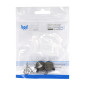 PLAQUETTE DE FREIN TROTTINETTE COMPATIBLE XIAOMI M365, ESSENTIAL, 1S, PRO, PRO 2 (SEMI METAL DIAM 18,6 mm) -P2R- 3700948296707