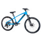 VELO MUSCULAIRE VTT 24 LEADER FOX CAPITAN 2025 GARCON BLEU MAT 8V (TAILLE ENFANT 135 à 145 cm) -MECANIQUE A DISQUE- 8592826100740