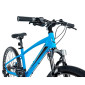 VELO MUSCULAIRE VTT 24 LEADER FOX CAPITAN 2025 GARCON BLEU MAT 8V (TAILLE ENFANT 135 à 145 cm) -MECANIQUE A DISQUE- 8592826100740