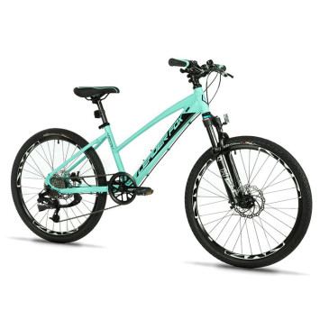 VELO MUSCULAIRE VTT 24 LEADER FOX CAPITAN 2025 FILLE BLEU CIEL MAT 8V (TAILLE ENFANT 135 à 145 cm) 8592826103048