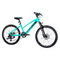 VELO MUSCULAIRE VTT 24 LEADER FOX CAPITAN 2025 FILLE VERT MAT 8V (TAILLE ENFANT 135 à 145 cm) -MECANIQUE A DISQUE- 8592826103048