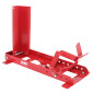 BLOQUE/CALE/ETAU DE ROUE MOTO P2R AVANT REGLABLE COMPATIBLE ROUE 16 à 21" ACIER ROUGE (A FIXER SOL, REMORQUE) 3700948289280
