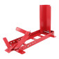 BLOQUE/CALE/ETAU DE ROUE MOTO P2R AVANT REGLABLE COMPATIBLE ROUE 16 à 21" ACIER ROUGE (A FIXER SOL, REMORQUE) 3700948289280