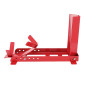 BLOQUE/CALE/ETAU DE ROUE MOTO P2R AVANT AUTO-BLOQUANT REGLABLE COMPATIBLE ROUE 16 à 21" ACIER ROUGE 3700948289280