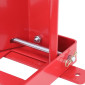 BLOQUE/CALE/ETAU DE ROUE MOTO P2R AVANT AUTO-BLOQUANT REGLABLE COMPATIBLE ROUE 16 à 21" ACIER ROUGE 3700948289280