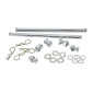 BLOQUE/CALE/ETAU DE ROUE MOTO P2R AVANT AUTO-BLOQUANT REGLABLE COMPATIBLE ROUE 16 à 21" ACIER ROUGE 3700948289280