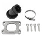 PIPE ADMISSION 50 A BOITE POLINI 360° MINARELLI 50 AM6/YAMAHA 50 TZR/PEUGEOT 50 XPS/RIEJU 50 RR, SMX, MRT (POUR PHBG 19/21, DIAMETRE INTERIEUR 25mm, ANGLE 43°) (215.0462) 8054705123818