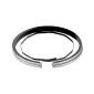 PISTON RING FOR MOPED PEUGEOT 103 MVL, SP, RCX, SPX, VOGUE - for CYLINDRE 160206 (TRAPEZOIDAL) (40x1,5mm) (PAIR) -P2R- 3700948258675