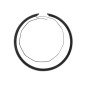PISTON RING FOR MOPED PEUGEOT 103 MVL, SP, RCX, SPX, VOGUE - for CYLINDRE 160206 (TRAPEZOIDAL) (40x1,5mm) (PAIR) -P2R- 3700948258675