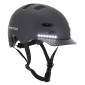 CASQUE VELO ADULTE NEWTON CITY V3 NOIR MAT IN-MOLD AVEC VISIERE TAILLE 55-58 AVEC SYSTEME ECLAIRAGE AVANT ARRIERE INTEGRE EN USB SYSTEME FIDLOCK (VENDU EN BOITE) 3700948285756