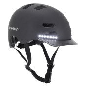 CASQUE VELO ADULTE NEWTON CITY V3 NOIR MAT IN-MOLD AVEC VISIERE TAILLE 58-61 AVEC SYSTEME ECLAIRAGE AVANT ARRIERE INTEGRE EN USB SYSTEME FIDLOCK (VENDU EN BOITE) 3700948285763