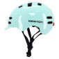 CASQUE VELO ADULTE NEWTON CITY V4 VERT PASTEL IN-MOLD AVEC ECLAIRAGE INTEGRE ET VISIERE ET LOCK TAILLE 55-58 (VENDU EN BOITE) 3700948285848