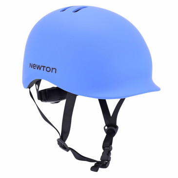 CASQUE VELO ADULTE NEWTON CITY URBAN BLEU NUIT MAT IN-MOLD AVEC VISIERE ET LOCK TAILLE 55-58 (VENDU EN BOITE) ECLAIRAGE INTEGRE SUR MOLETTE REGLAGE 3700948285732
