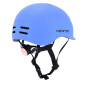 CASQUE VELO ADULTE NEWTON CITY URBAN BLEU NUIT MAT IN-MOLD AVEC VISIERE ET LOCK TAILLE 58-61 (VENDU EN BOITE) ECLAIRAGE INTEGRE SUR MOLETTE REGLAGE 3700948285862