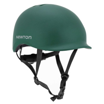 CASQUE VELO ADULTE NEWTON CITY URBAN VERT KAKI MAT IN-MOLD AVEC VISIERE ET LOCK TAILLE 55-58 (VENDU EN BOITE) ECLAIRAGE INTEGRE SUR MOLETTE REGLAGE 3700948285879