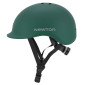 CASQUE VELO ADULTE NEWTON CITY URBAN VERT KAKI MAT IN-MOLD AVEC VISIERE ET LOCK TAILLE 55-58 (VENDU EN BOITE) ECLAIRAGE INTEGRE SUR MOLETTE REGLAGE 3700948285879