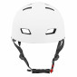 CASQUE VELO ADULTE SELECTION P2R CITY CB01 BLANC TAILLE M (52-58cm) REGLAGE MOLETTE 8435764421853