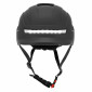 CASQUE VELO/TROTTINETTE ADULTE URBAIN/CITY CP02 NOIR ECLAIRAGE INTEGRE TAILLE 59-61 REGLAGE MOLETTE - SELECTION P2R- 8435764421938