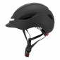 CASQUE VELO/TROTTINETTE ADULTE URBAIN/CITY CP02 NOIR ECLAIRAGE INTEGRE TAILLE 59-61 REGLAGE MOLETTE - SELECTION P2R- 8435764421938