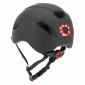 CASQUE VELO/TROTTINETTE ADULTE URBAIN/CITY CP02 NOIR ECLAIRAGE INTEGRE TAILLE 59-61 REGLAGE MOLETTE - SELECTION P2R- 8435764421938