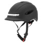 CASQUE VELO/TROTTINETTE ADULTE URBAIN/CITY CP02 NOIR ECLAIRAGE INTEGRE AVEC CLIGNOTANT + COMMANDE AU CINTRE TAILLE L REGLAGE MOLETTE - SELECTION P2R- 8435764421945