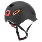 CASQUE VELO/TROTTINETTE ADULTE URBAIN/CITY CP02 NOIR ECLAIRAGE INTEGRE AVEC CLIGNOTANT + COMMANDE AU CINTRE TAILLE L REGLAGE MOLETTE - SELECTION P2R- 8435764421945