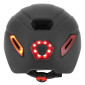 CASQUE VELO/TROTTINETTE ADULTE URBAIN/CITY CP02 NOIR ECLAIRAGE INTEGRE AVEC CLIGNOTANT + COMMANDE AU CINTRE TAILLE L REGLAGE MOLETTE - SELECTION P2R- 8435764421945