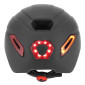 CASQUE VELO/TROTTINETTE ADULTE URBAIN/CITY CP02 NOIR ECLAIRAGE INTEGRE AVEC CLIGNOTANT + COMMANDE AU CINTRE TAILLE L REGLAGE MOLETTE - SELECTION P2R- 8435764421945